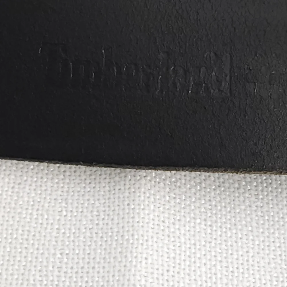 Timberland Men’s Black Genuine Leather Belt‎ 34  Black Single-Prong Distressed